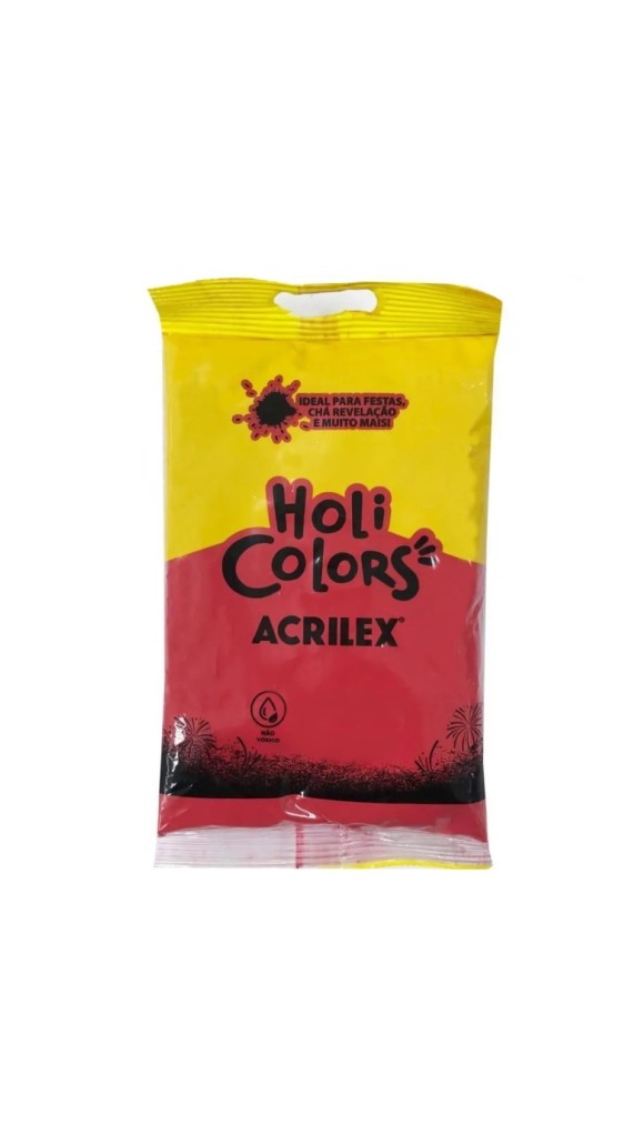 PÓ COLORIDO HOLI COLORS 50G ACRILEX