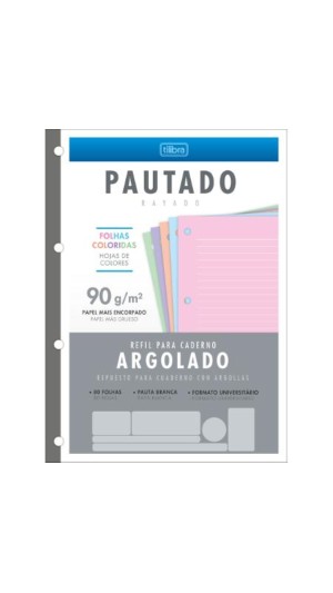 BLOCO FICHARIO UNIV.TILIFLEX COR 90G 80F.2023 TILIBRA