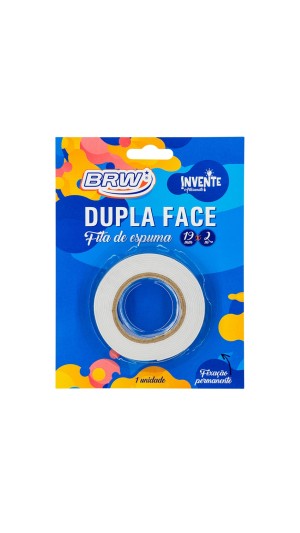FITA DUPLA FACE ESPUMA 19MMX2M BRW