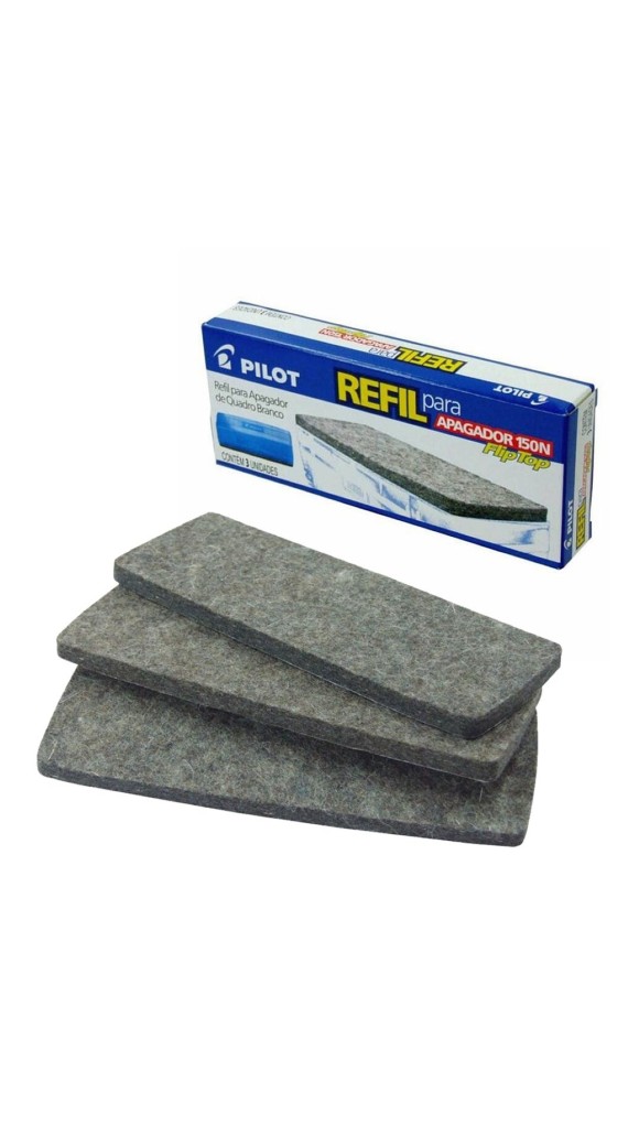 REFIL APAGADOR QUADRO BRANCO FLIP TOP 150N C/3 UNID.