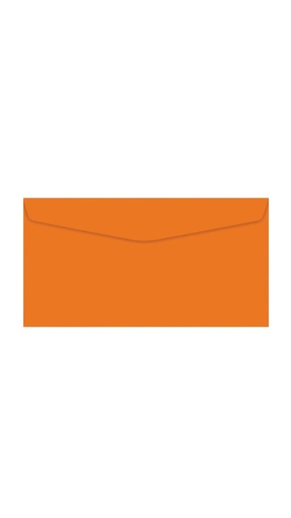ENVELOPE OFICIO LARANJA 114X229 FORONI PACOTE C/10 UNID.