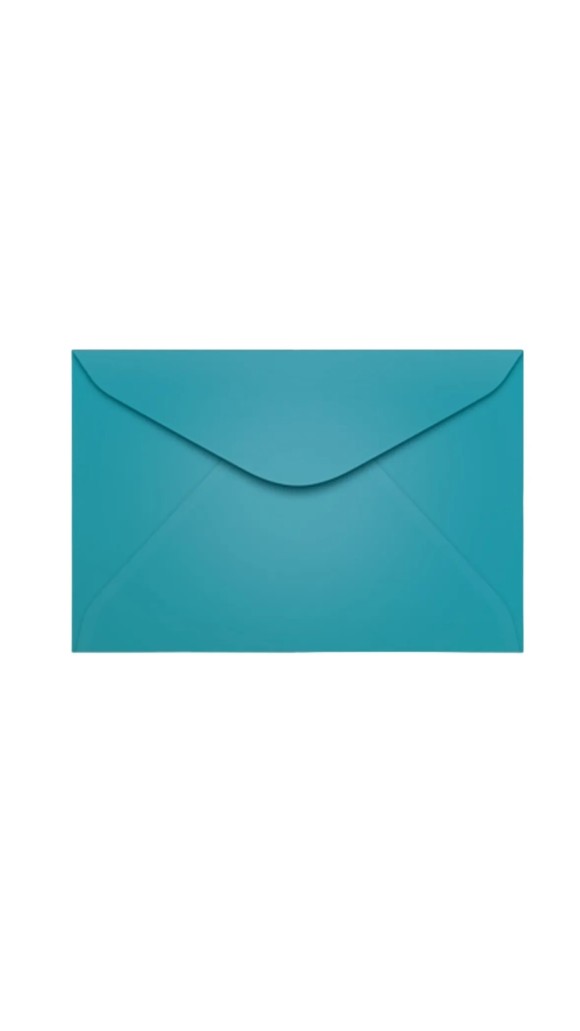 ENVELOPE VISITA AZUL TURQUESA BAHAMAS 72X108 SCRITY PACOTE C/10 UNID.