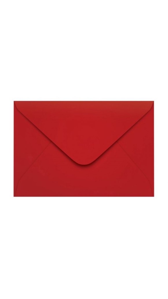 ENVELOPE VISITA VERMELHO TÓQUIO 72X108 SCRITY PACOTE C/10 UNID.