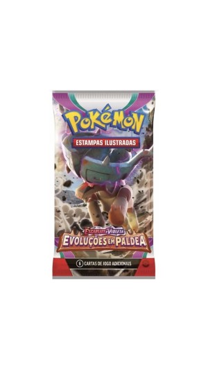 POKÉMON EV02 BOOSTER - EVOLUÇÕES EM PALDEA PCT C/06 CARDS.