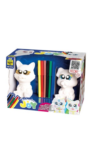 PINTANDO MEU AMIGO JOY CÃO E GATO SAMBA TOYS