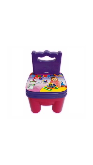 CADEIRINHA C/28 PEÇAS WORLD BLOCKS