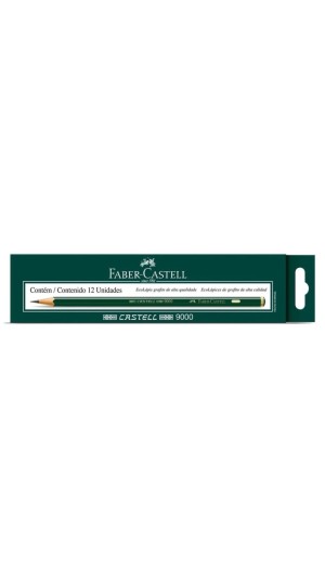 LAPIS DESENHO 9000 3B FABER-CASTELL CAIXA C/12 UNID.