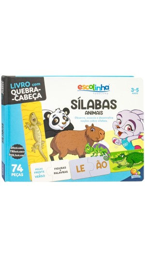 LIVRO ESCOLINHA QUEBRA-CABEÇA SÍLABAS TODOLIVRO