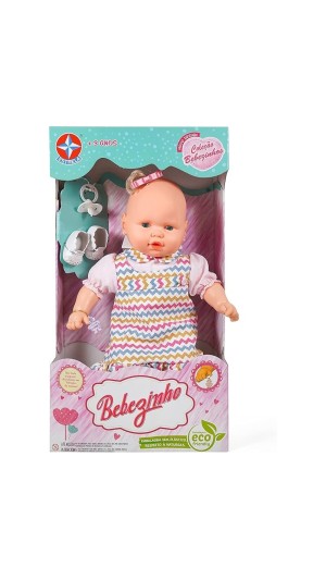 BONECA BEBEZINHO VESTIDO  SORTIDO ESTRELA