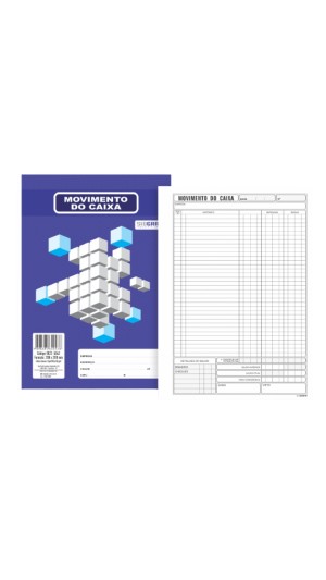 LIVRO MOVIMENTO DO CAIXA 1/4 144X208 100 FLS 4022 SIDGRAPH PCT C/10 UNID.