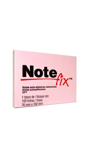 BLOCO RECADO NOTE FIX 76X102 ROSA 100F. 3M