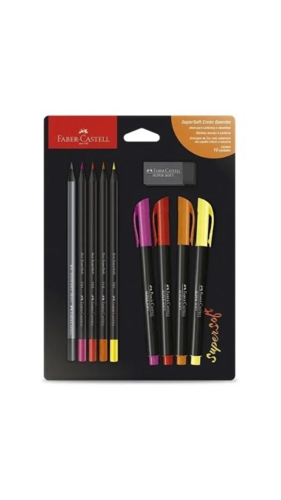 KIT SUPERSOFT CORES FABER-CASTELL