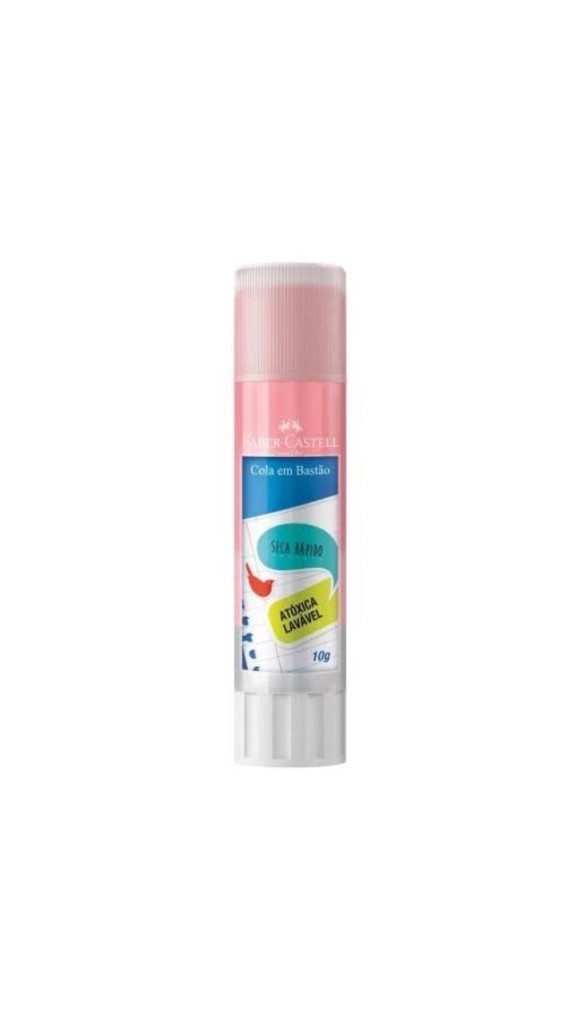 COLA BASTÃO COLORIDA 10G FABER-CASTELL