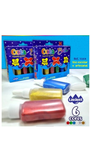 COLA GLITTER 25G 6 CORES MAKE+