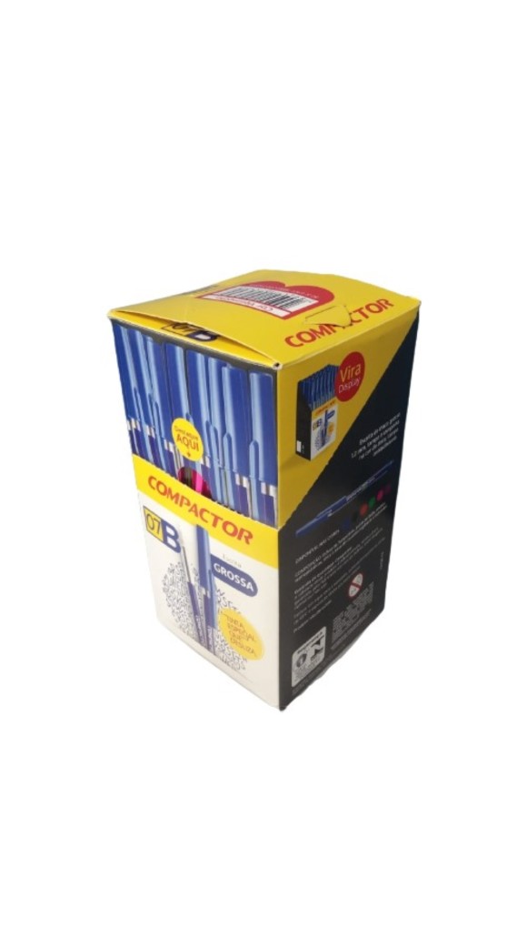 CANETA ESF.1.2 COMPACTOR 07 B CAIXA C/50 UNID.