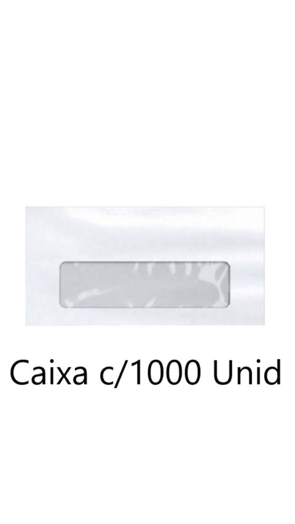 ENVELOPE OFICIO JANELA 114X229 FORONI CAIXA C/1000 UNID.