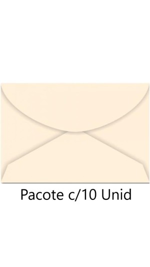 ENVELOPE VISITA CREME 72X108 FORONI PCT C/10 UNID.