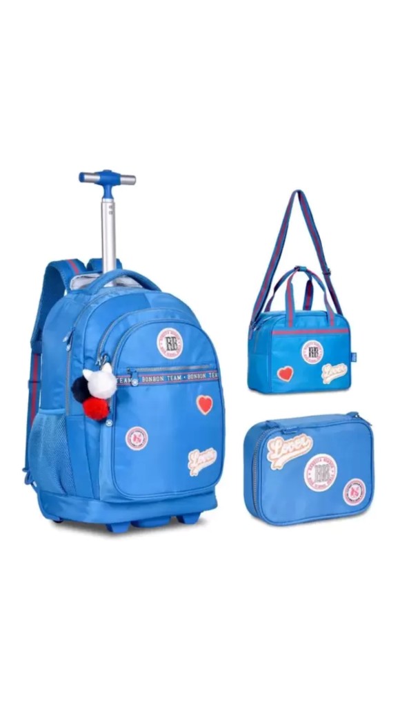 KIT MOCHILA + ESTOJO + LANCHEIRA REBECCA BONBON RB24001 CLIO