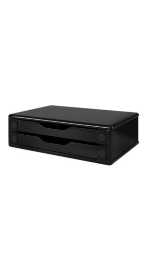 SUPORTE P/MONITOR BLACK PIANO 02 GAVETAS SOUZA