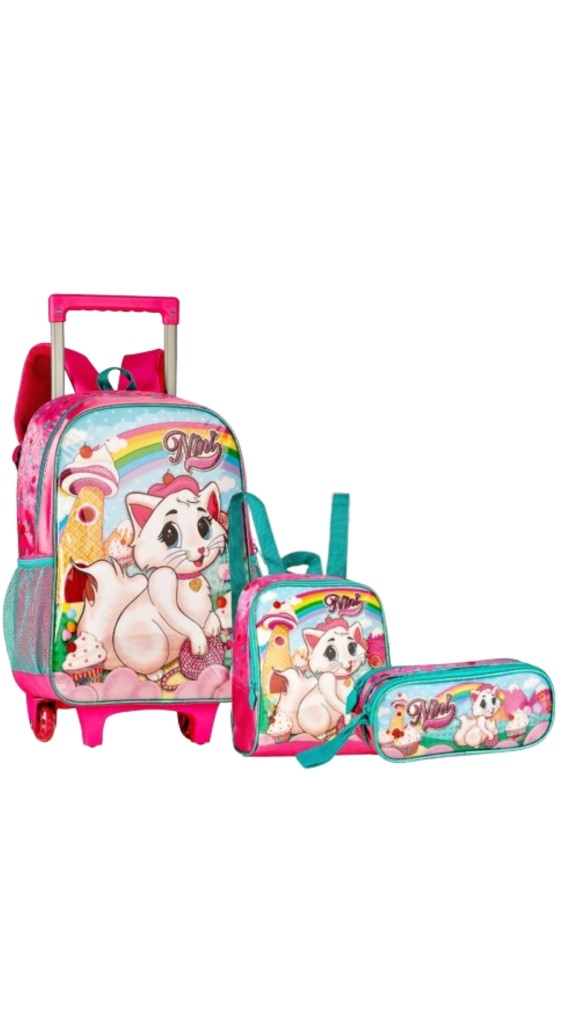 KIT MOCHILA + ESTOJO + LANCHEIRA NINI NN23005K CLIO