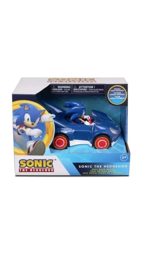 VEÍCULO CARRO SONIC PULL BACK MOD1 FUN