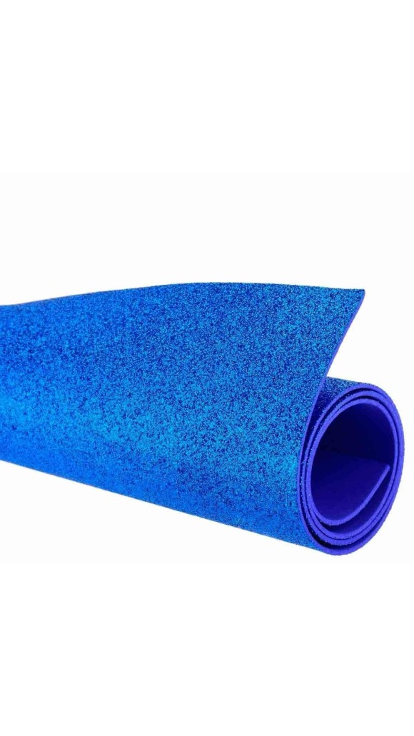 E.V.A. GLITTER 40X60CM PCT C/05 FOLHAS PLANETA T