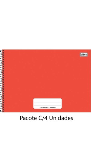 CAD.CARTOGRAFIA C.D.COR VERMELHO 80F.PEPPER TILIBRA PCT C/04 UNID.