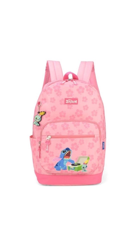 MOCHILA 2 ALÇAS JUV.FEM.STITCH MS46975SC 2024 LUXCEL