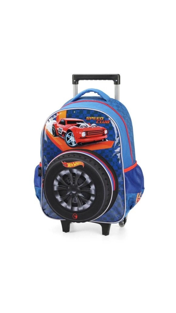 MOCHILA C/CARR.MASC.HOT WHEELS IC39992HW 2024 LUXCEL