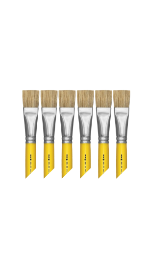PINCEL CHATO 815 N.22 LONGO AMARELO TIGRE PCT C/6 UNID