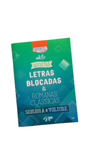 LIVRO APOSTILA LETRAS BLOCADAS & ROMANAS CLASSICAS BRW