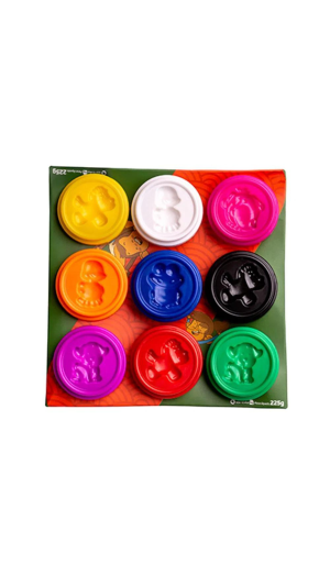 MASSA DE MODELAR NHAC 09 CORES 225G C/MOLDE LEO&LEO