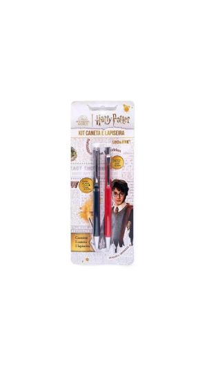 KIT CANETA E LAPISEIRA HARRY POTTER 1.0MM / 0.7MM LEOARTE