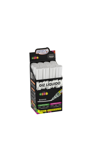 GIZ LOUSA LÍQUIDO 4G 6MM BRW CAIXA C/12 UNID.