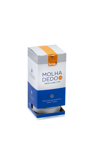 UMIDIFICADOR MOLHA DEDO 12G BRW CAIXA C/12 UNID.