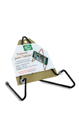 SUPORTE PARA CELULAR MOD. W PRETO 1U
