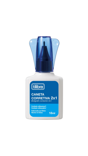 CANETA CORRETIVA 2X1 18ML TILIBRA