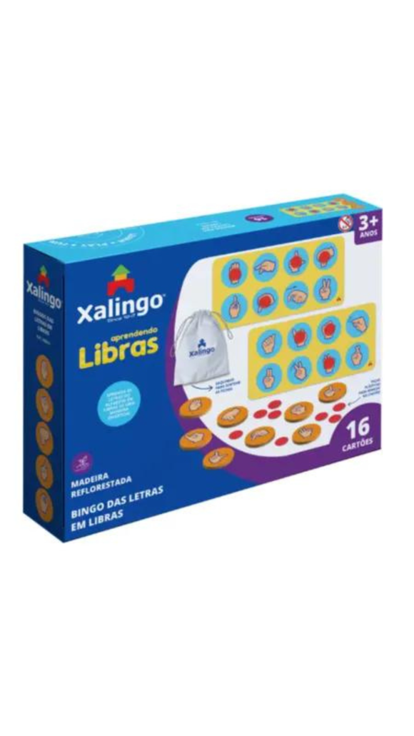JOGO BINGO DO ALFABETO EM LIBRAS XALINGO