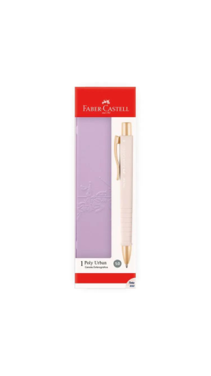 CANETA LUXO ESF.1.0MM POLY URBAN ROSA GOLD FABER-CASTELL