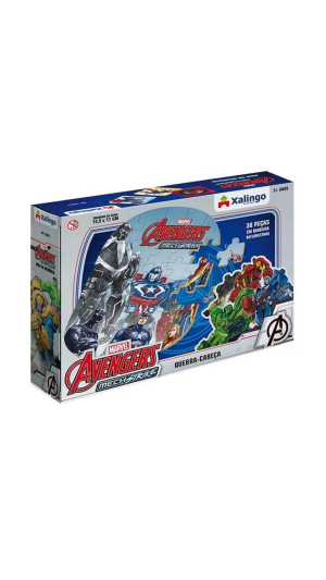 QUEBRA-CABEÇA AVENGERS MECH STRIKE C/30 PCS XALINGO
