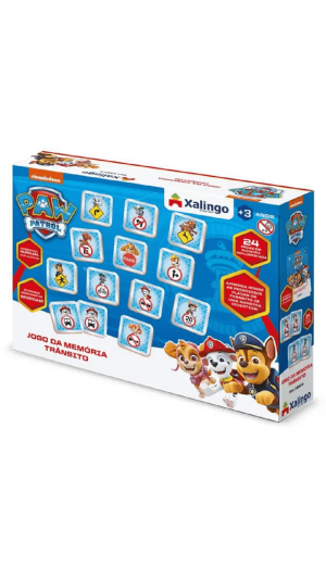 JOGO DA MEMÓRIA TRÂNSITO PATRULHA CANINA 24 PCS XALINGO