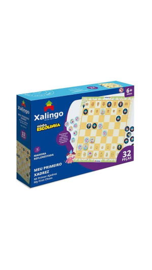 JOGO MEU PRIMEIRO XADREZ C/32 PCS PCS XALINGO