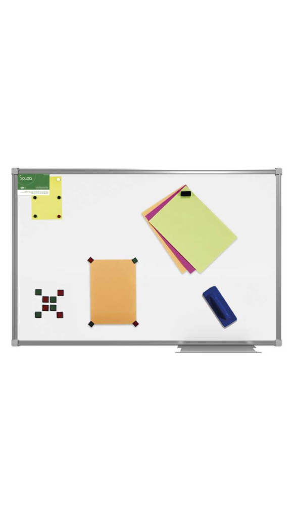 QUADRO BRANCO ALUMÍNIO MAGNÉTICO 120X90 REF.1118 SOUZA