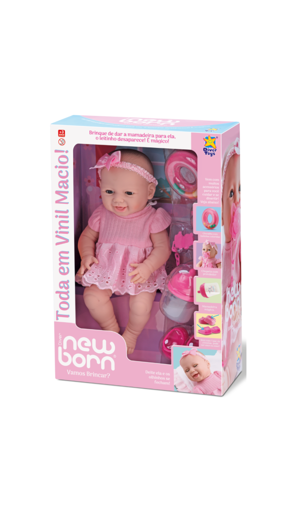 BONECA NEW BORN VAMOS BRINCAR ? DIVERTOYS