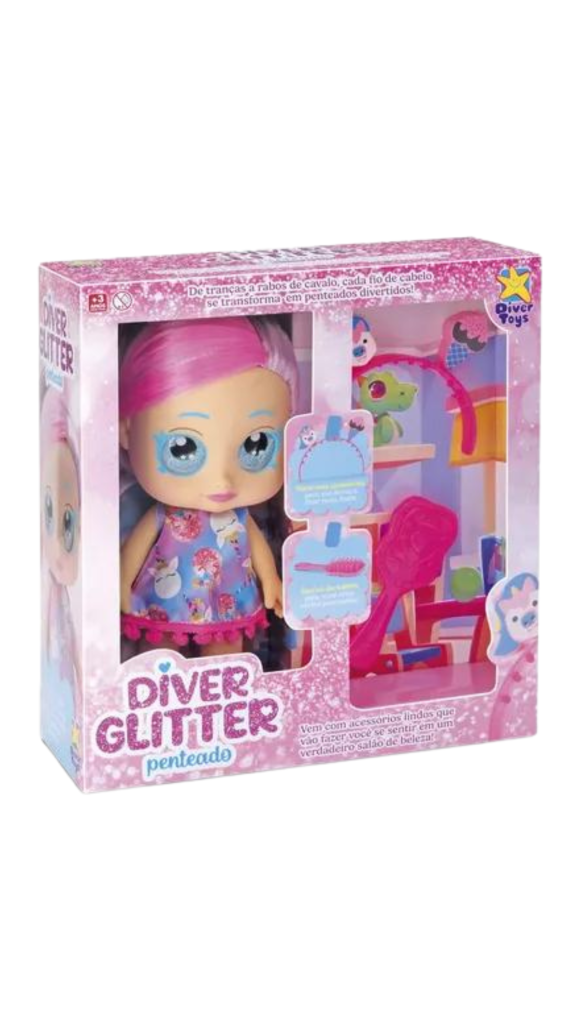 BONECA MY LITTLE GLITTER PENTEADOS DIVERTOYS